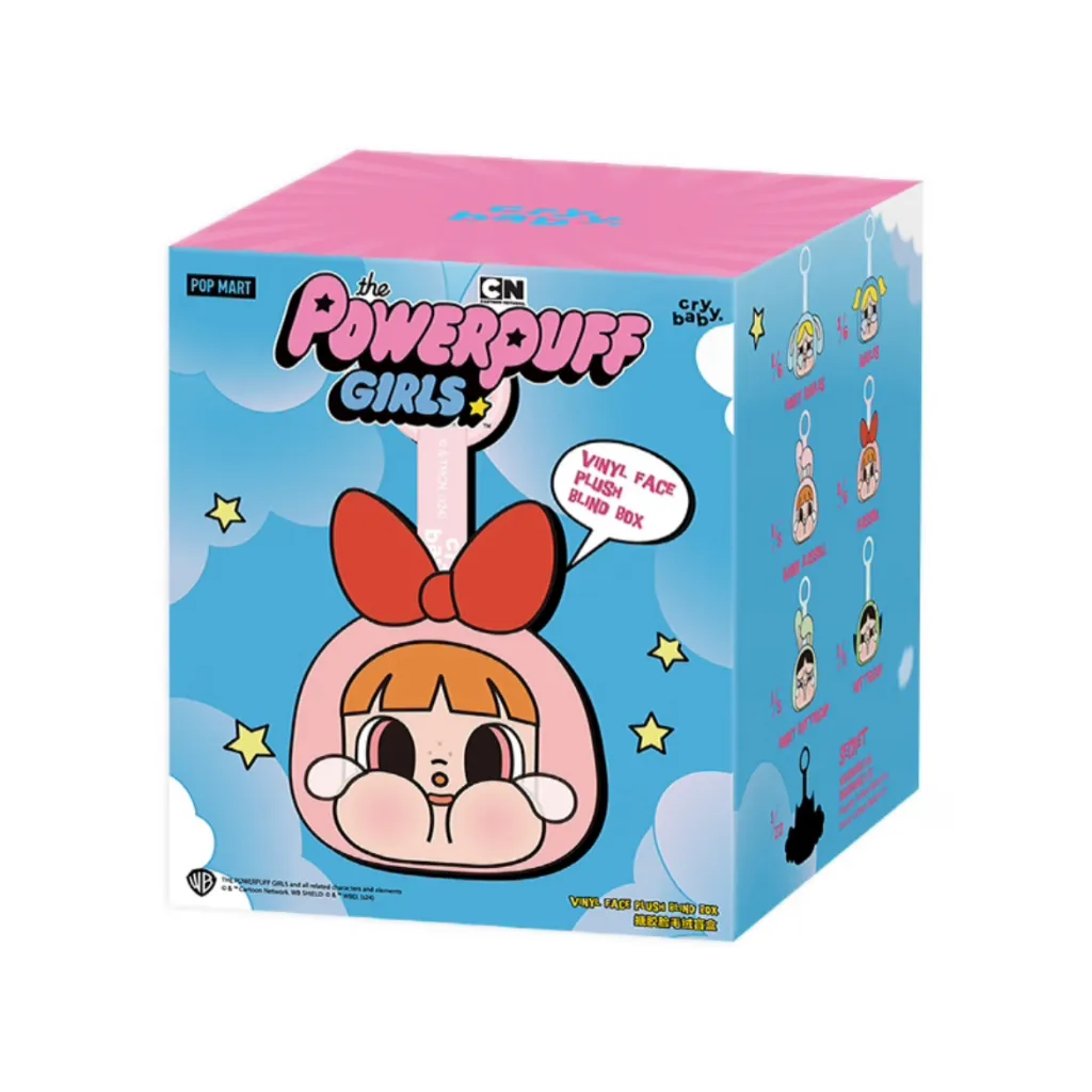 POP MART CRYBABYx Powerpuff Girls Series-Rubber Face Fur Toy